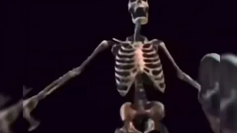 Скелет танцует со щитом