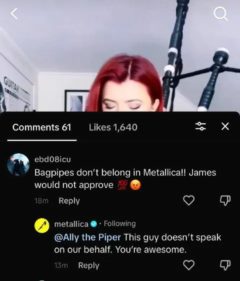 Bagpipes Don’t Belong in Metallica
