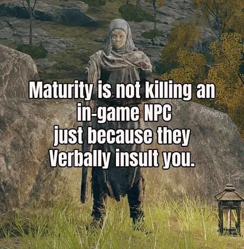 Maturity Is Not Killing NPCs