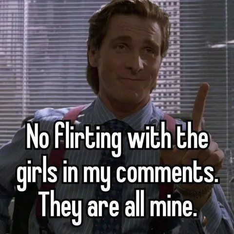 No Flirting in My Comments