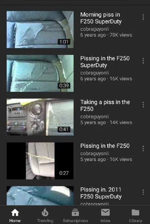 F250 Pissing Video Search Results