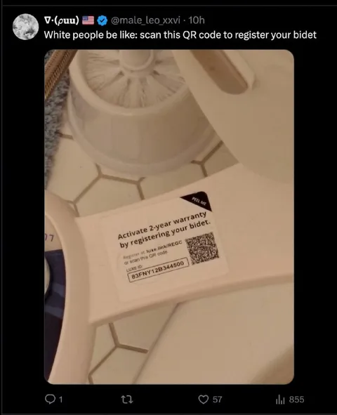 White People Register Their Bidet