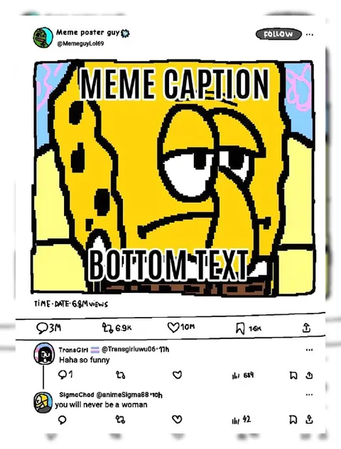 Meme Caption Bottom Text Fail