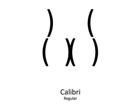 Font Styles Compared by Brackets