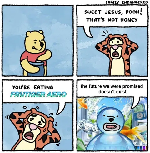 Pooh Eats Frutiger Aero