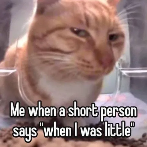 Short Person Says When I Was Little