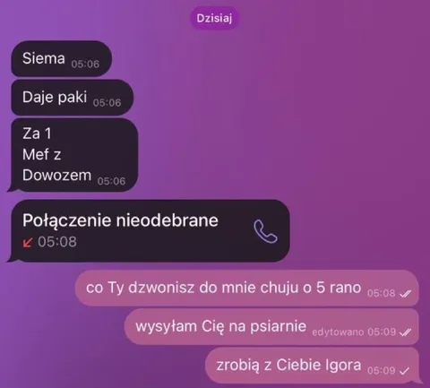 Telefon o piątej rano
