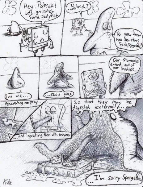 Patrick Explains Starfish Feeding