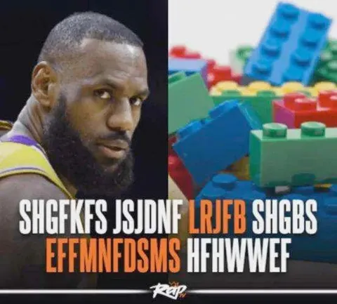 LeBron Stares at the LEGO Mess
