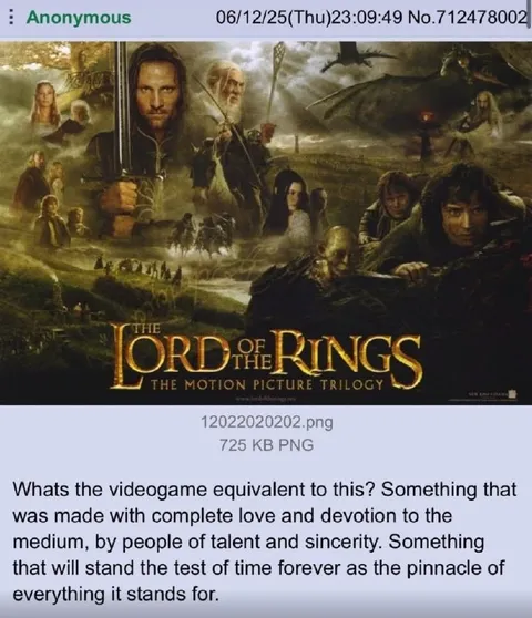 The Videogame Equivalent of Lord of the Rings