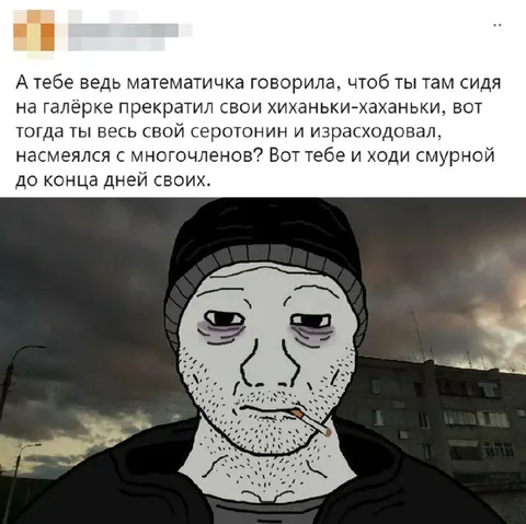 Математичка и израсходованный серотонин