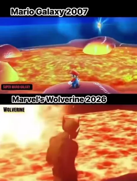 Mario Galaxy Versus Wolverine