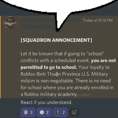 School Banned for Military Duty
