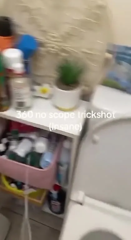 360 No-Scope Toilet Trickshot
