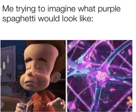 Imagining Purple Spaghetti