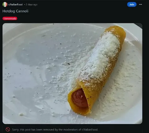 Hotdog Cannoli