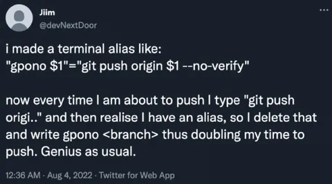 The Alias That Saves No Time