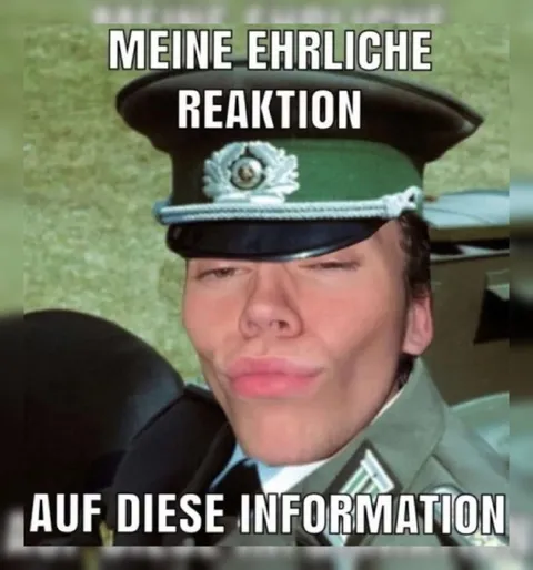 Meine ehrliche Reaktion