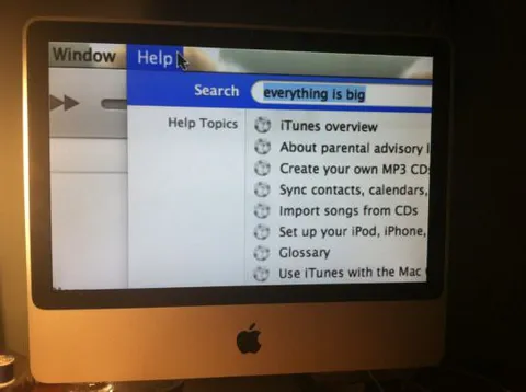 Everything Is Big on Old Mac
