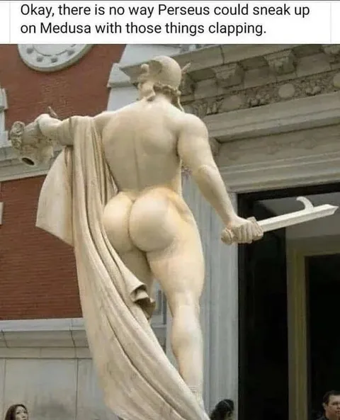 Perseus Sneaking Up on Medusa