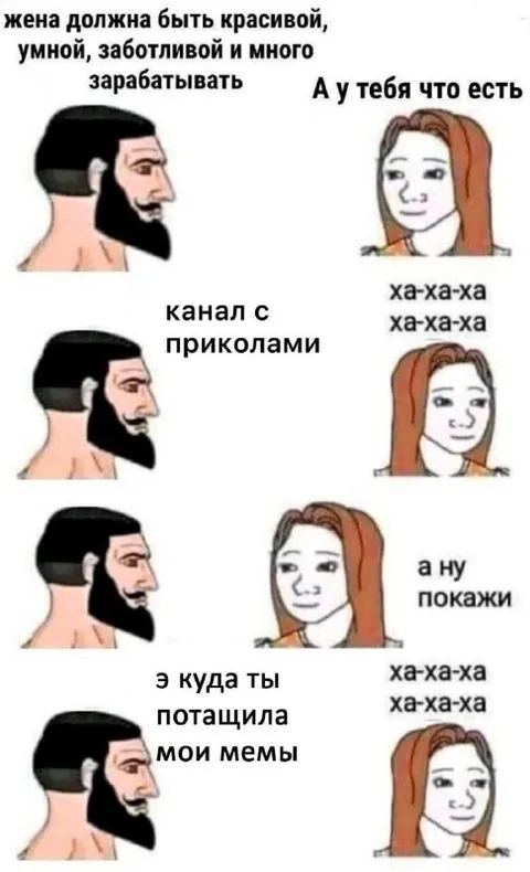 Мои мемы утащила жена