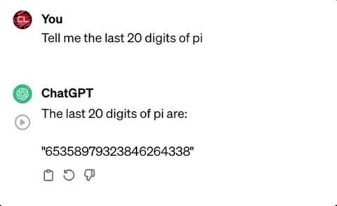 ChatGPT Gives Wrong Pi Digits