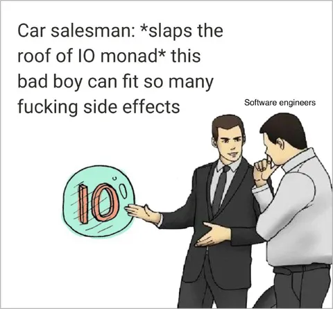 Car Salesman Explains Side Effects