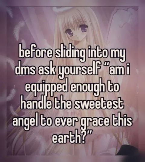 Sweetest Angel DM Warning