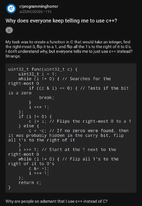 Why Use C++ Instead of C?
