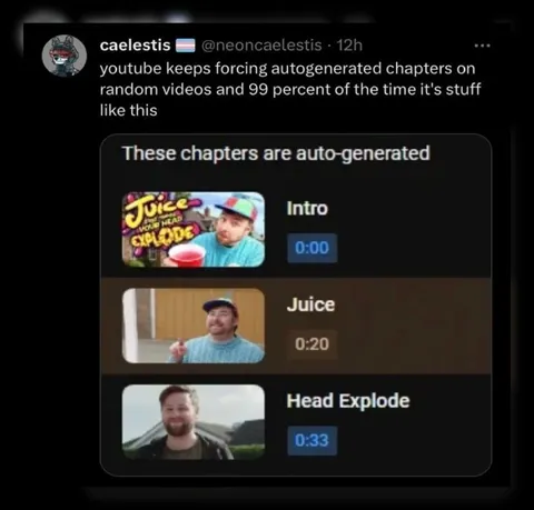 Auto-Generated Chapters Gone Wrong