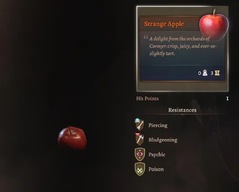 Strange Apple RPG Card