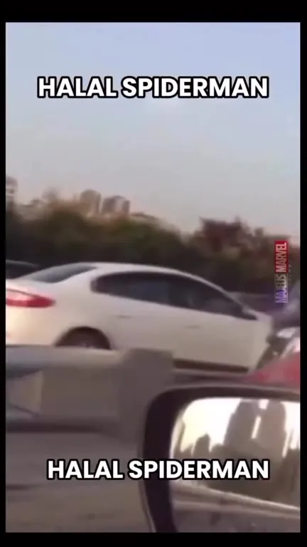Halal Spider-Man on the Road