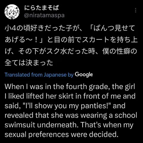 スク水で性癖が決まった