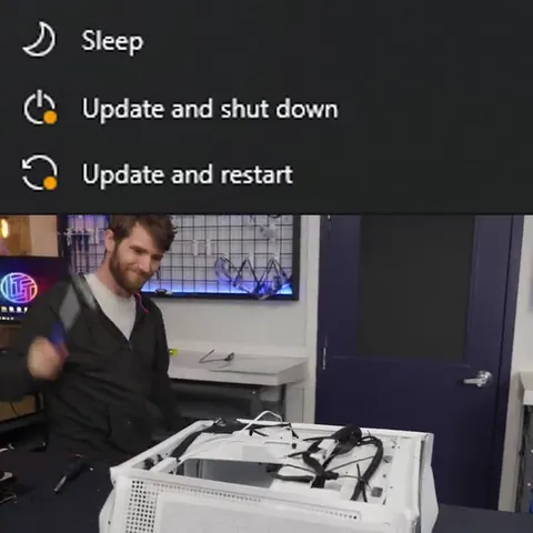 Update and Restart Rage
