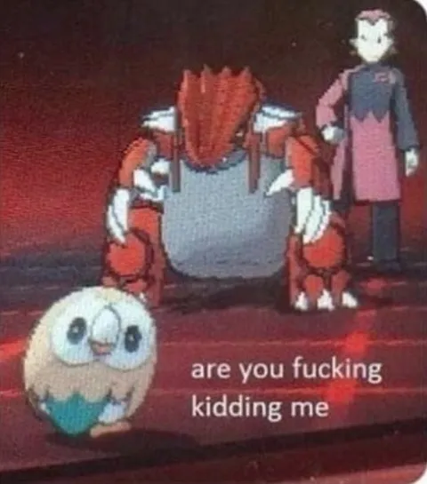 Are You Fucking Kidding Me Rowlet