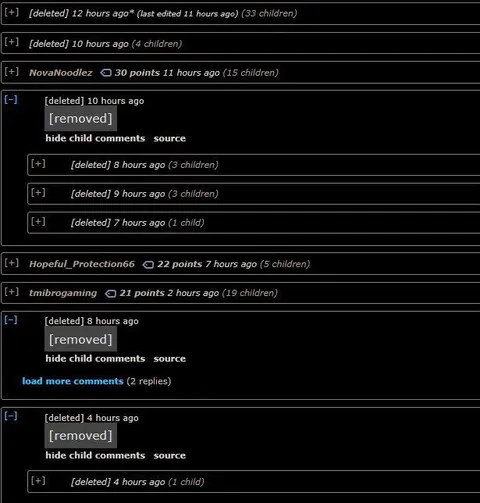 The Entire Comment Section Is Deleted