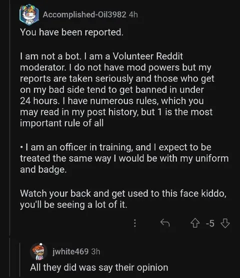 Volunteer Reddit Moderator Threatens Bans