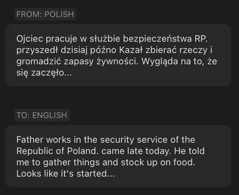 Ojciec wie, że się zaczęło