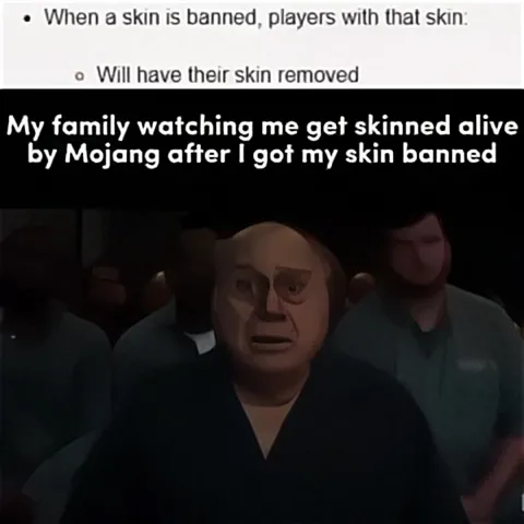 Minecraft Skin Gets Removed