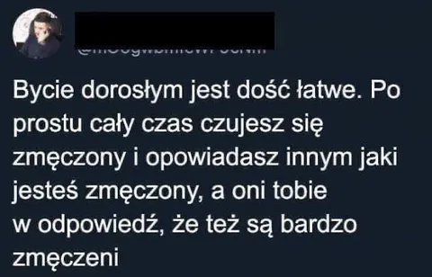 Bycie dorosłym jest łatwe