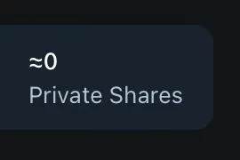 Private Shares Button