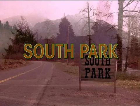 South Park Road Sign