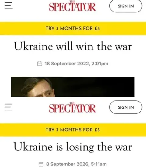 Ukraine War Headline Flip-Flop