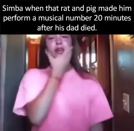 Simba performs after Mufasa dies