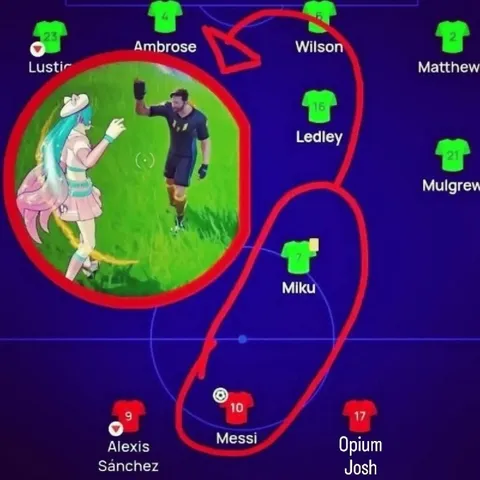 Messi Marks Miku as the Target