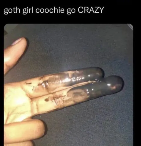Goth Girl Coochie Goes Crazy