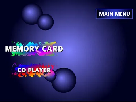 PlayStation BIOS Main Menu