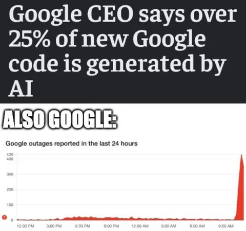 Google AI Code Outage