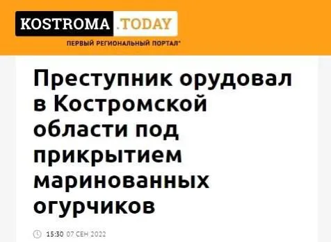 Преступник под прикрытием огурчиков