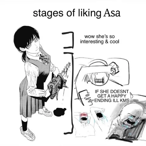 Stages of Liking Asa